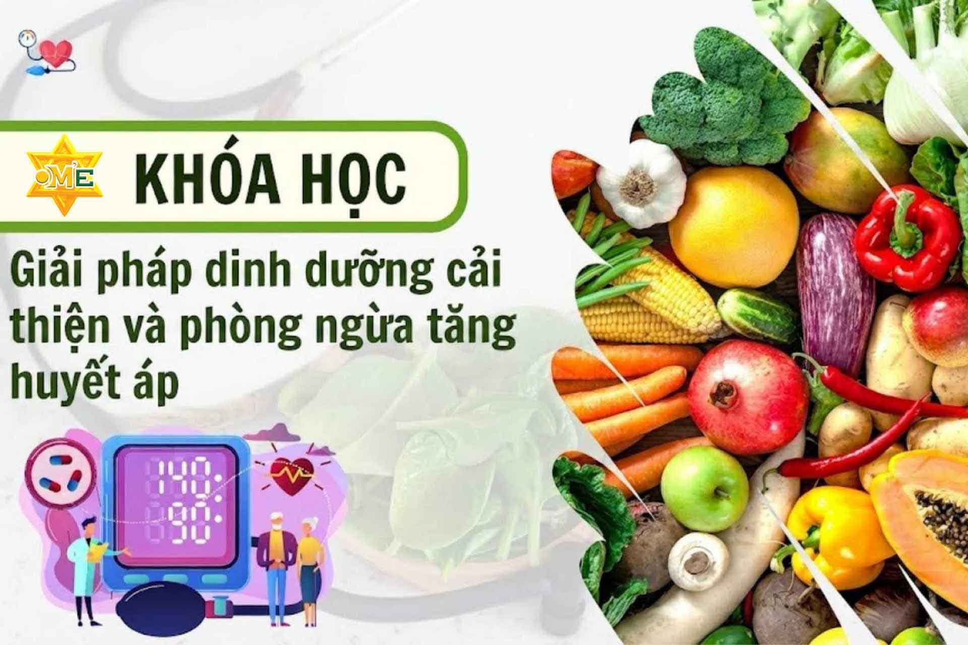 Giải pháp dinh dưỡng cải thiện và phòng ngừa tăng huyết áp