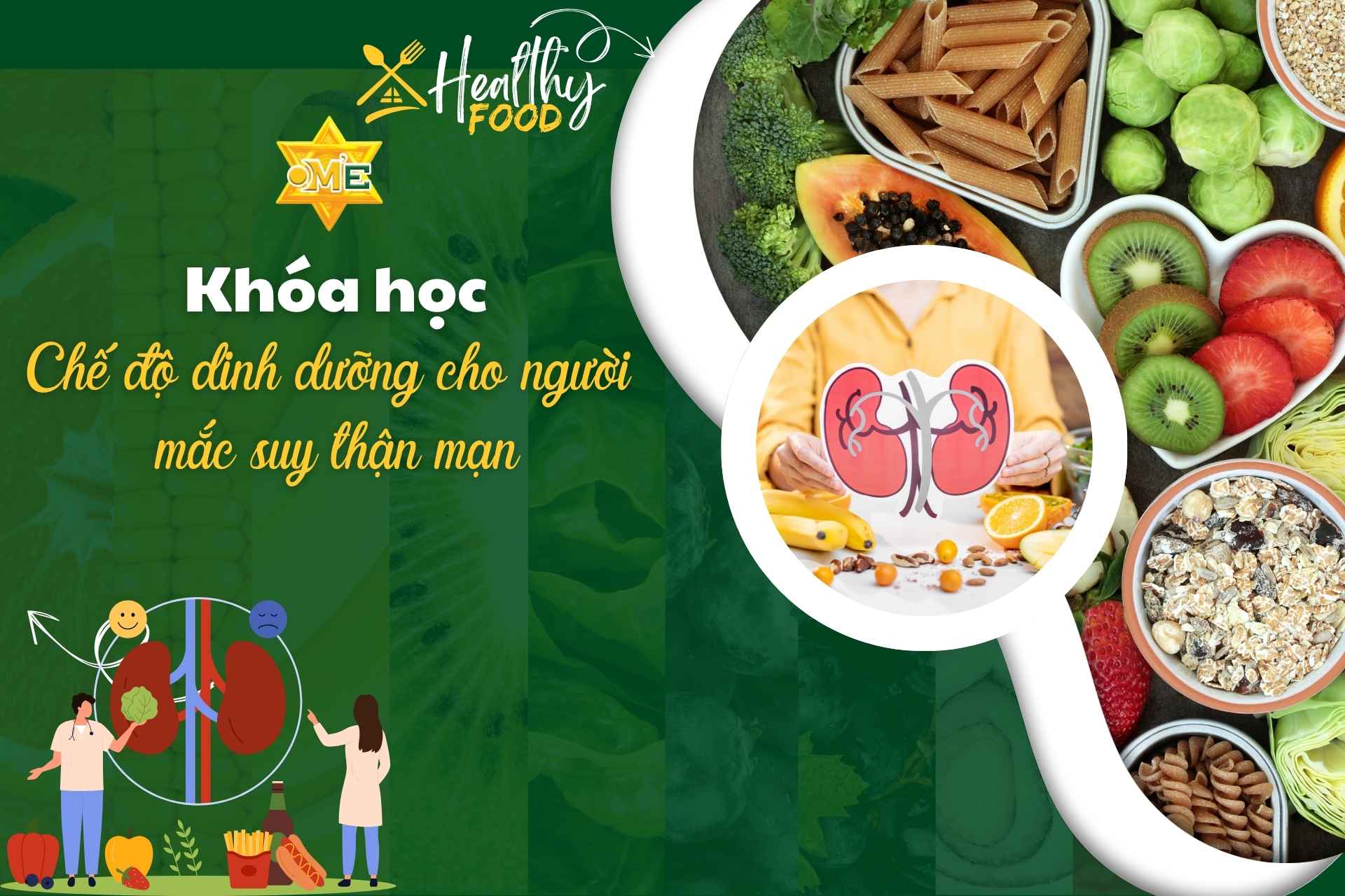 Dinh dưỡng cho người mắc suy thận mạn