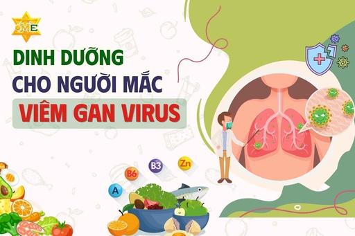Dinh dưỡng cho người mắc viêm gan virus
