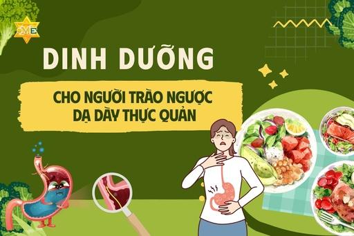 Dinh dưỡng cho người trào ngược dạ dày thực quản