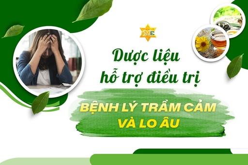 Dược liệu hỗ trợ điều trị bệnh lý trầm cảm và lo âu