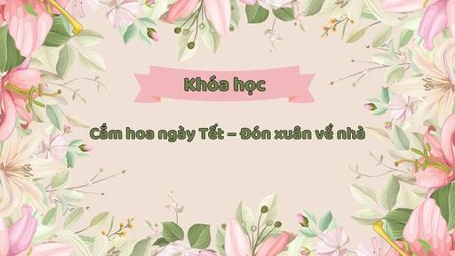 Cắm hoa ngày Tết – Đón xuân về nhà